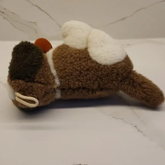 Vintage Saint Bernard Dog Rescue dog plush stuffed animal bag 6" tall by 9"wide - Picture 10 of 10